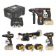 CAT Combo-21 Γωνιακός DX314B, Δράπανο DX13B, Μπουλονόκλειδο DX72B, Σκαπτικό DX21B, Εργαλειοθήκη DA41003