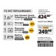 CAT Combo-28 Γωνιακός Ρυθμιζόμενος DX3010B, Πλαστική βαλίτσα
