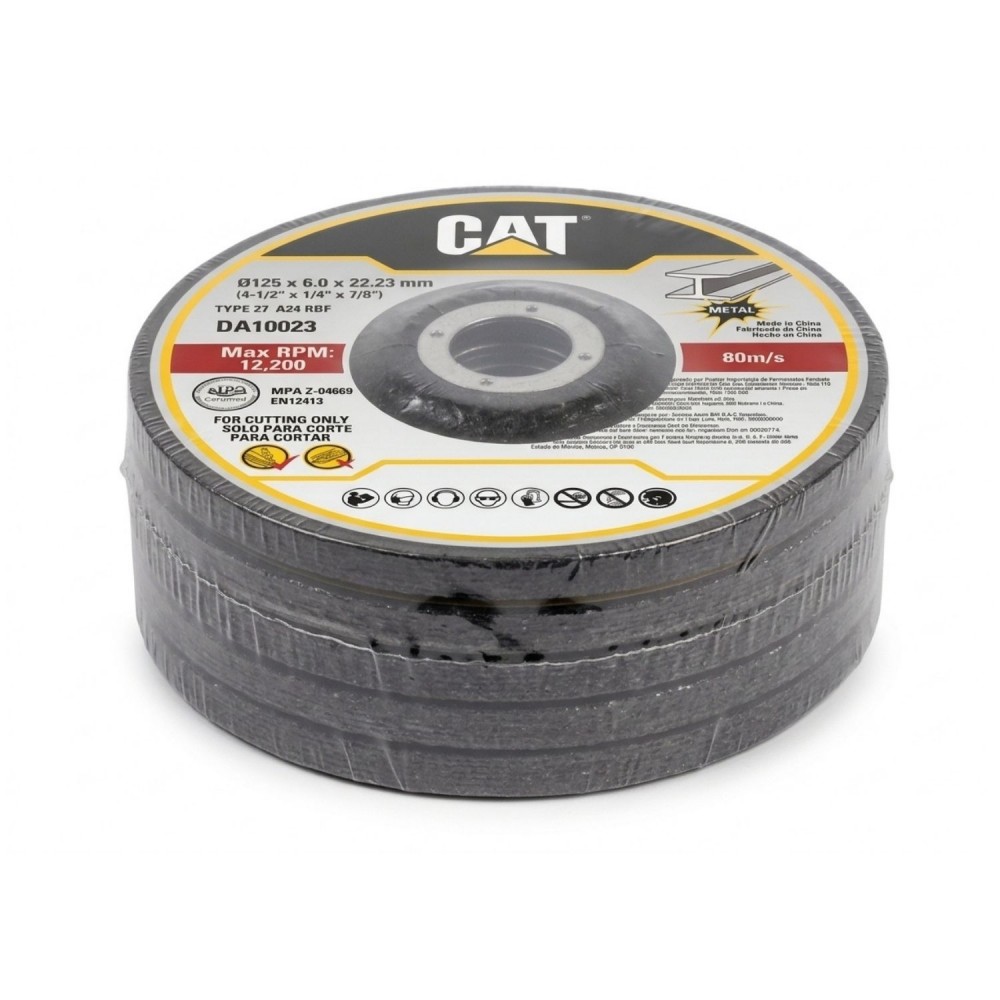 CAT Τροχός λείανσης 125x6x22.23mm σετ:5τεμ. DA10023 (τιμή/τεμ)